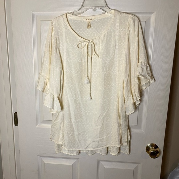 NWOT Matilda Jane Believe In You Ruffle Blouse - Picture 2 of 8